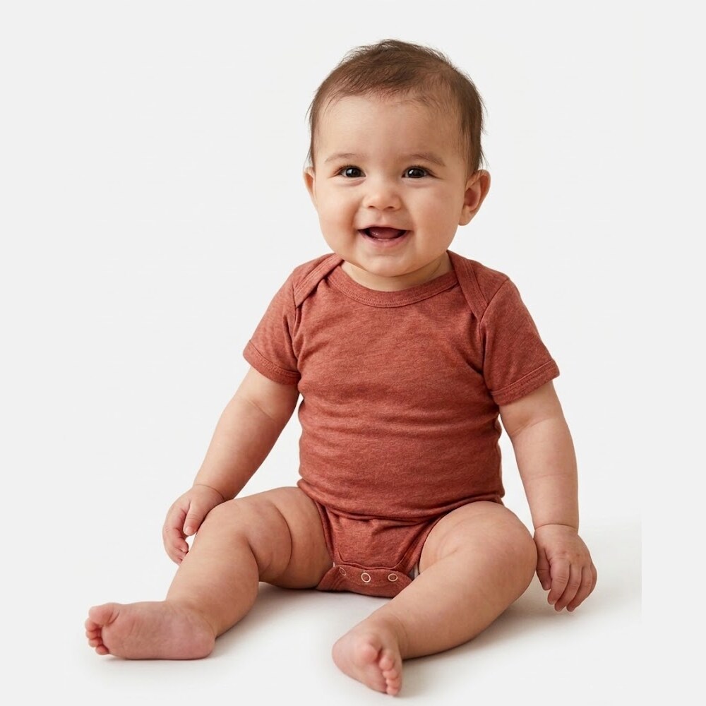 BELLA+CANVAS Infant Short Sleeve Jersey One Piece Bodysuit for Everyday Wear, Soft Cotton Baby Outfit & Comfort Wear