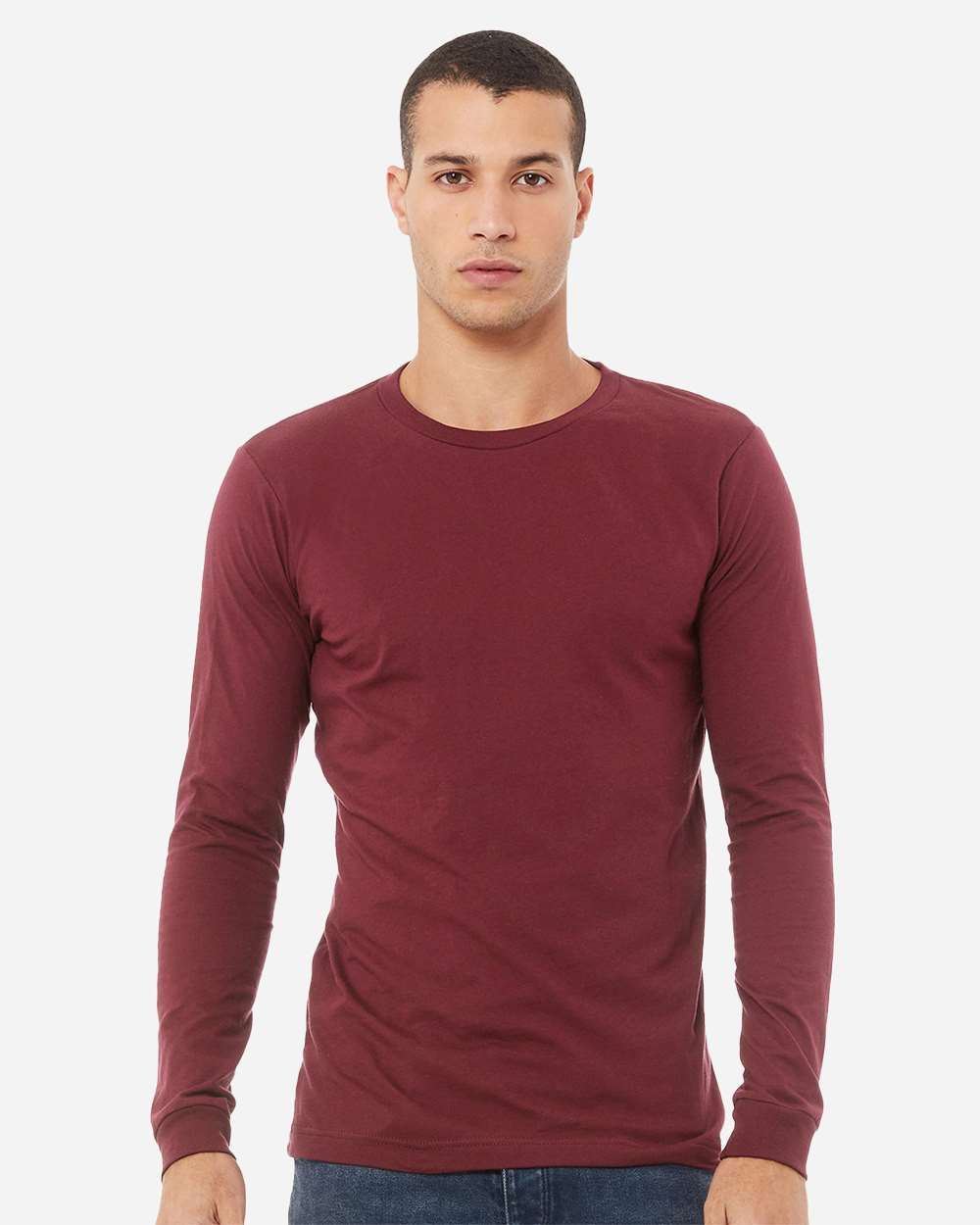 BELLA + CANVAS® Unisex Triblend Long Sleeve Tee Lightweight Retail Fit Airlume Blend Everyday Casual Shirt