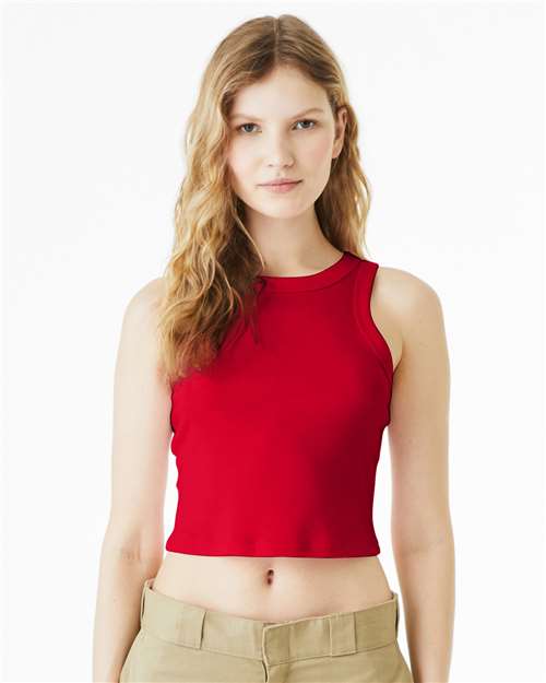 BELLA + CANVAS® Women’s Micro Rib Racerback Tank Top for Gym & Custom Print Fitted Tank