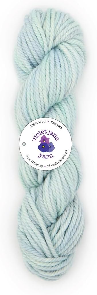 The Oxford Company Violet Jane 100% Wool Variegated Hand-Dyed Rug Yarn 4 Oz. Skein (approx. 55 yds)