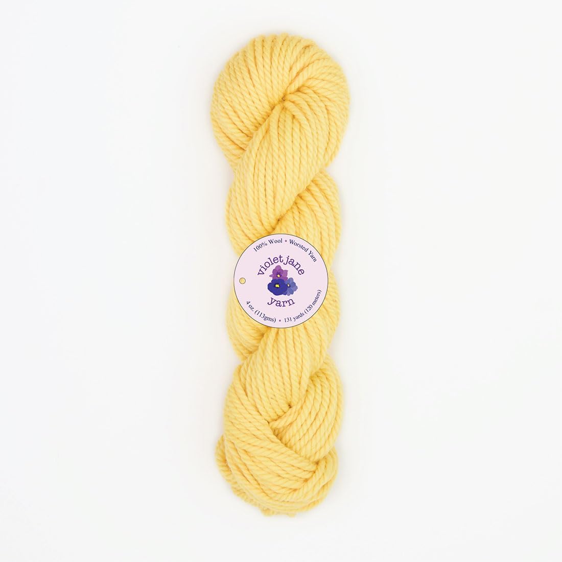 The Oxford Company Violet Jane 100% Solid Wool Rug Yarn 4 Oz. Skein (approx. 55 yds)