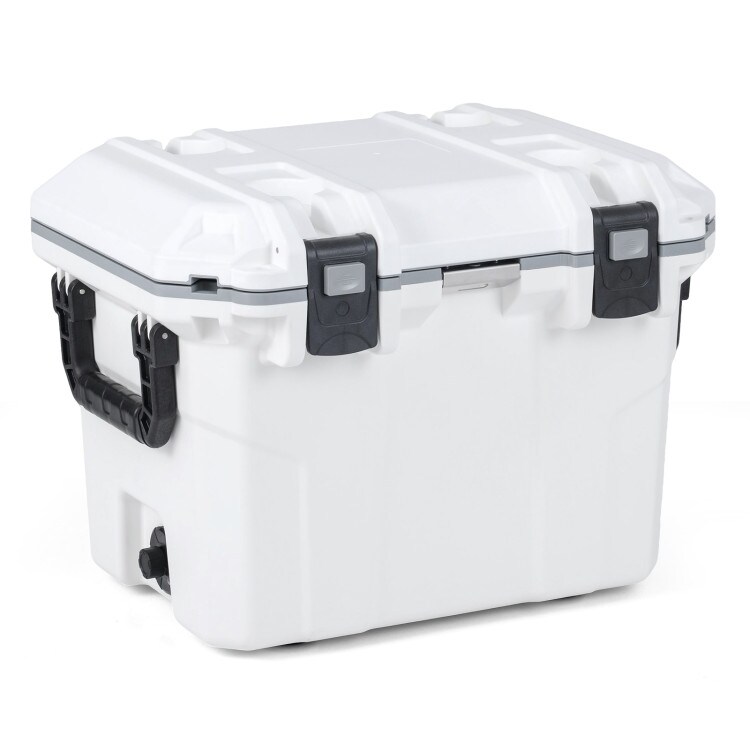 53 QT Hard Ice Chest Cooler with Leakproof Seal, Bottle Holders and Opener