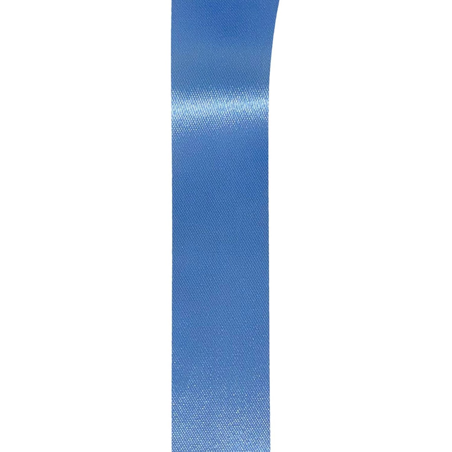 7/8in Satin Supreme Non-Wired Ribbon: Columbia Blue (100 Yards)