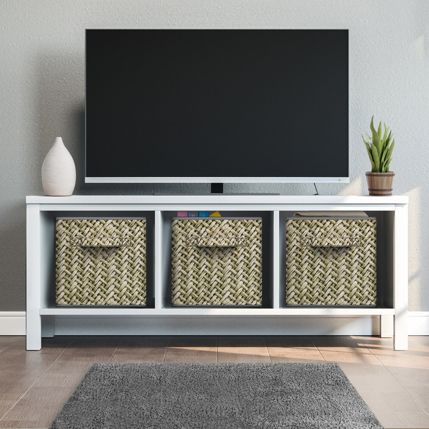 Sorbus Foldable Storage Cube - 11 Inch Closet Organizer and Storage Basket with Handles 1 Pc