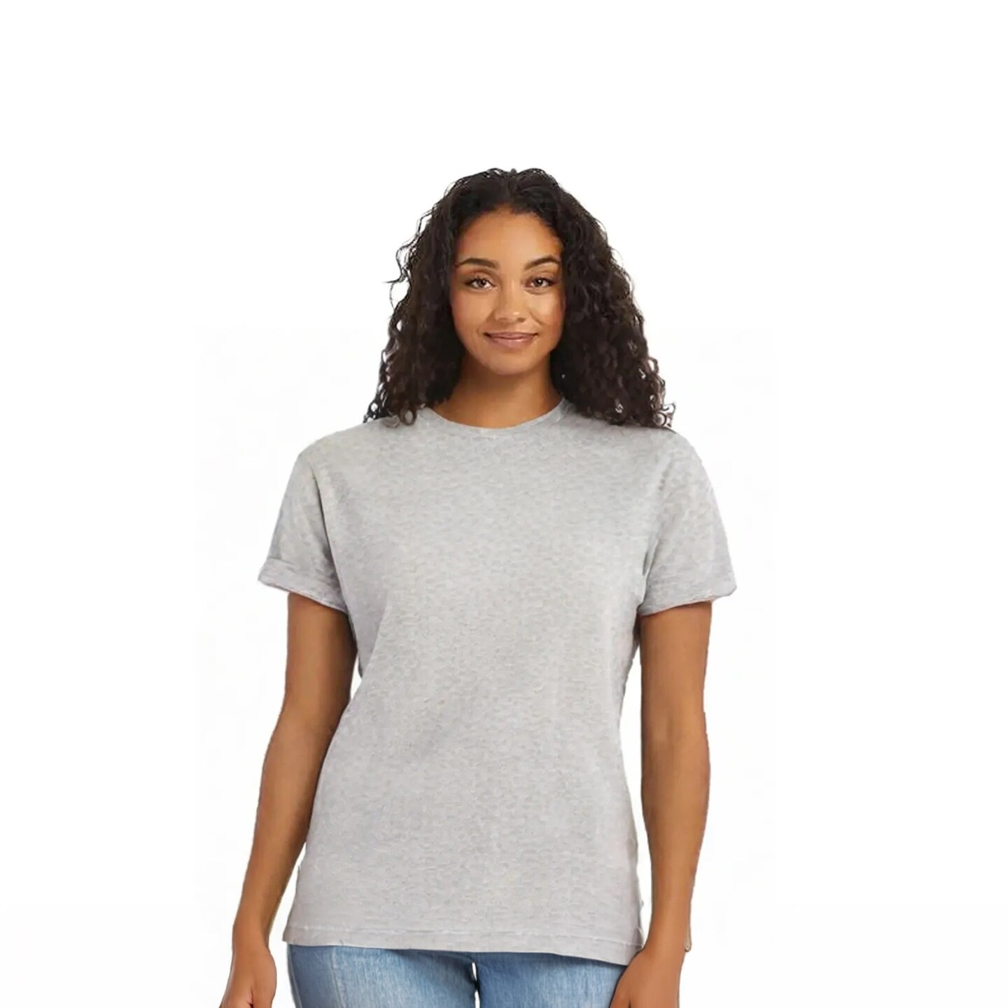 Hanes Unisex EcoSmart Cotton Polyester Blend Classic Fit Sustainable crewneck T Shirt For Screen Printing