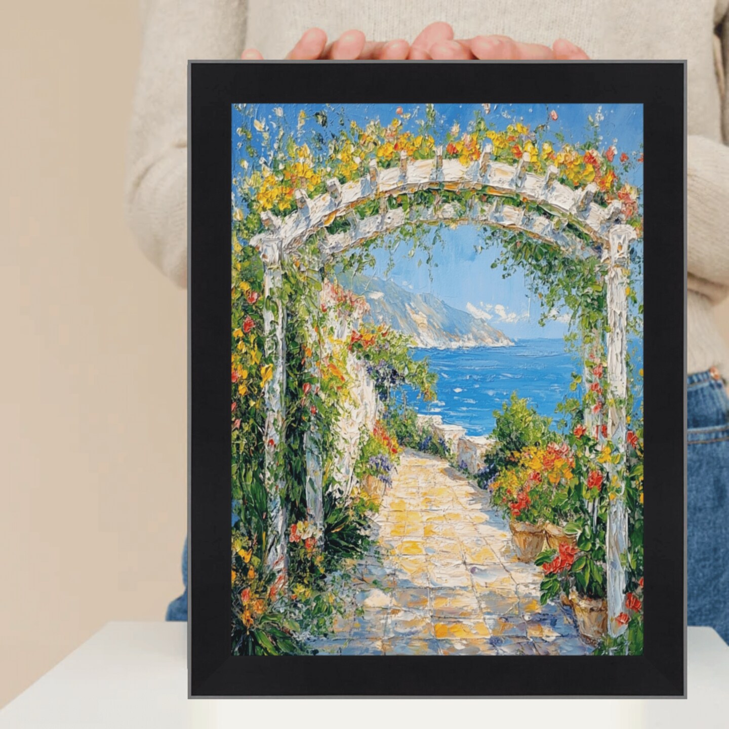 Simple Flat Matte Black Wood Picture Frame 14x18 frame