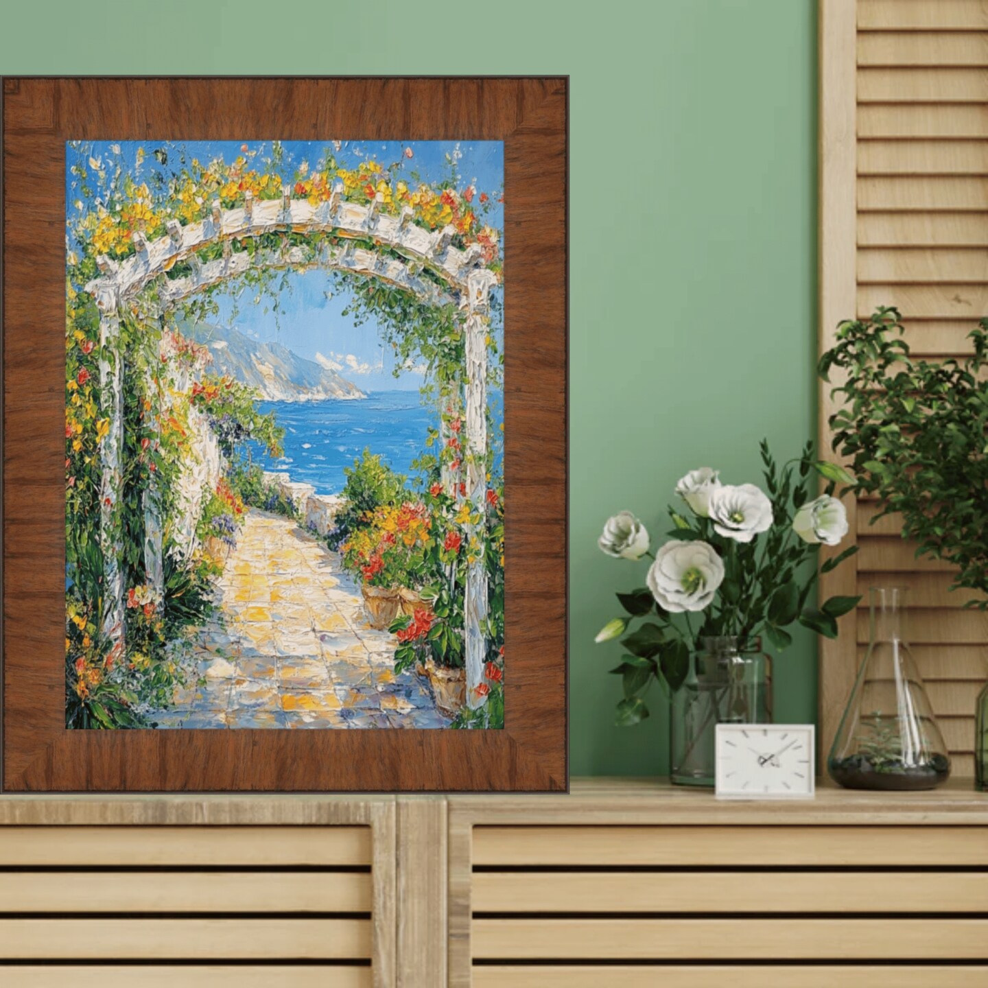 Contemporary Wood Grain Honey Scoop Picture Frame 24x30 frame