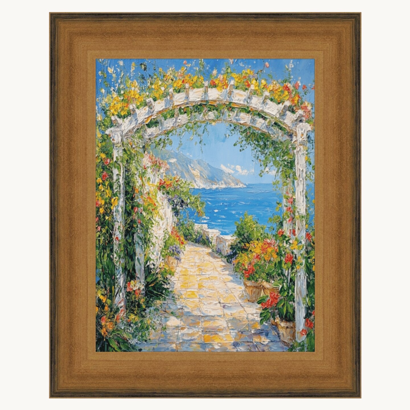 Wide Scoop Brushed Gold Picture Frame 20x30 frame