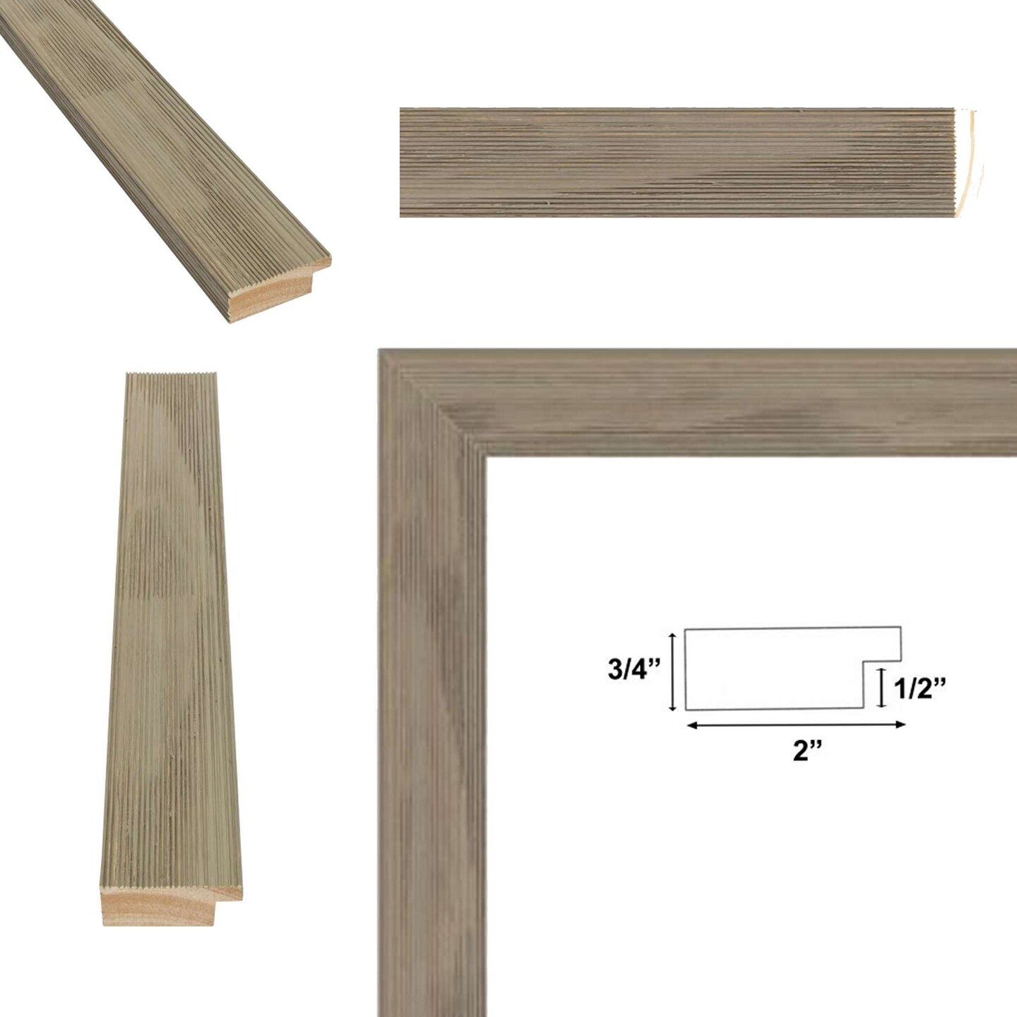 Grey White Wash Grain Barnwood Picture Frame 24x30 frame