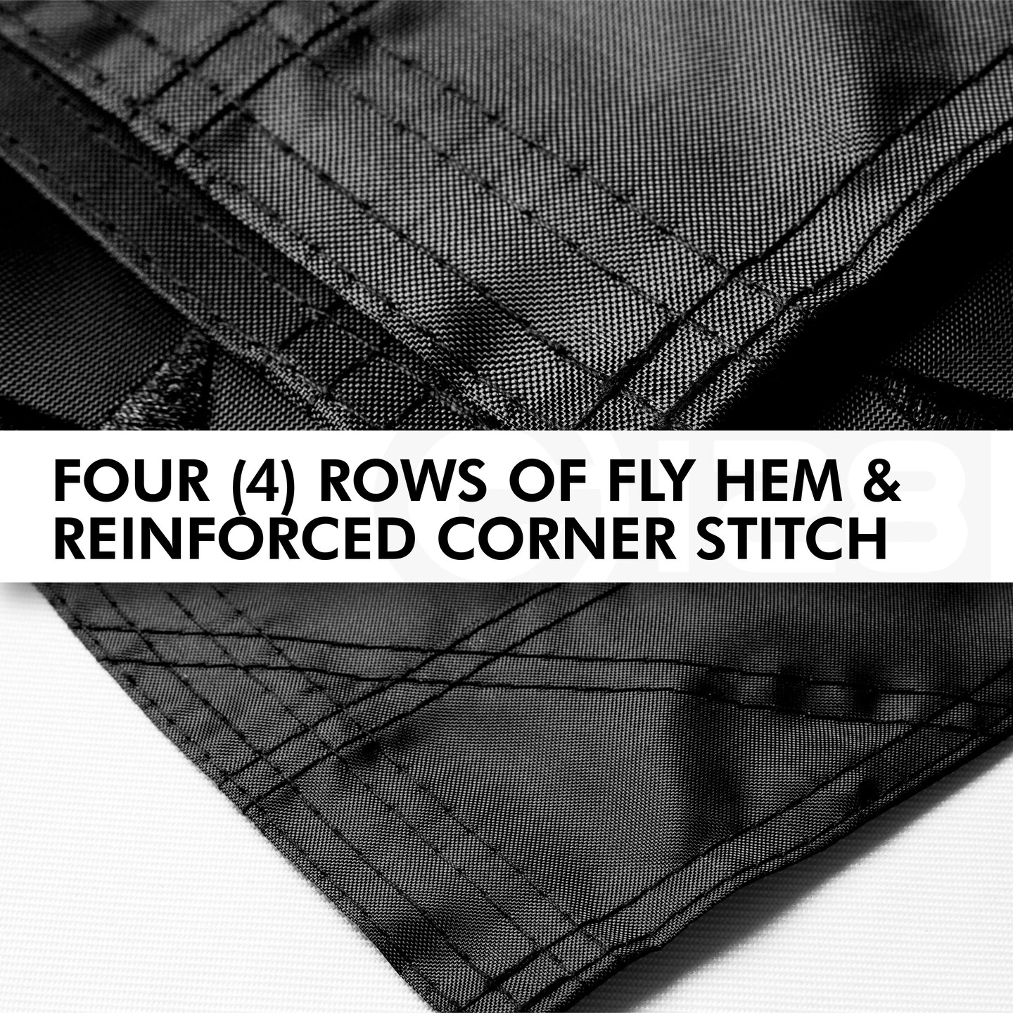 G128 2 Pack: American USA All Black Flag | 6x10 Ft | ToughWeave Series Embroidered 210D Polyester | Embroidered Stars, Sewn Stripes, Indoor/Outdoor, Vibrant Colors, Brass Grommets