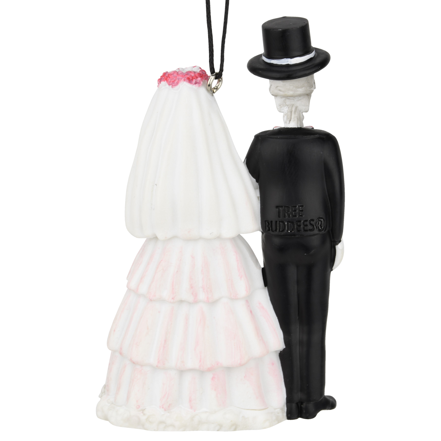 Tree Buddees Death Do Us Part Skeleton Ornament or Wedding Cake Topper Spooky Bride & Groom