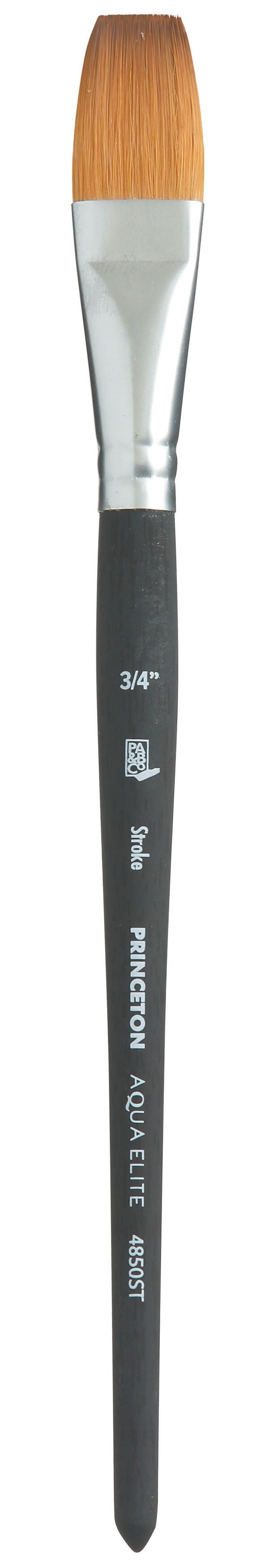 Princeton Series 4850 Aqua Elite Synthetic Watercolor Brush-Short Handle Stroke Size 3/4&#x22;