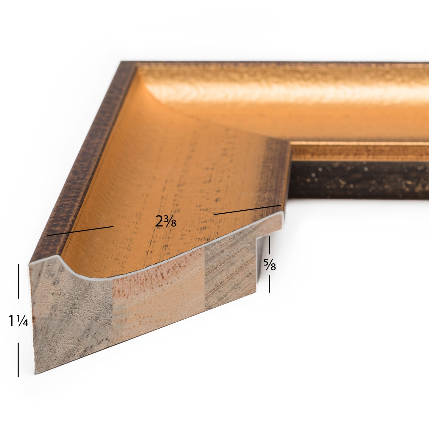 10x15 Picture Frame, Cairo 2.375 Inch Wood Moulding, Includes Glass and Backing, Wall Display Frame for Art, Posters, or Photos by wallsthatspeak