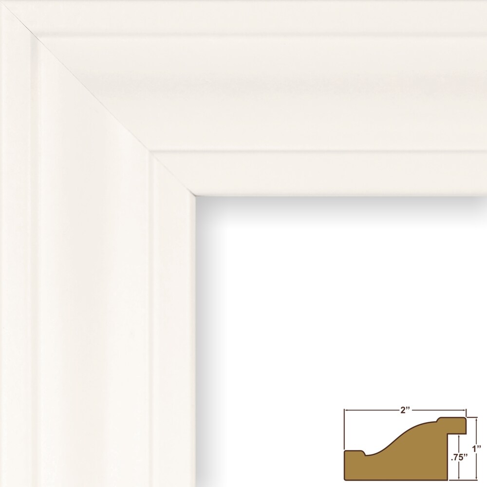 Upscale 2", White Satin Mica Picture Frame by wallsthatspeak