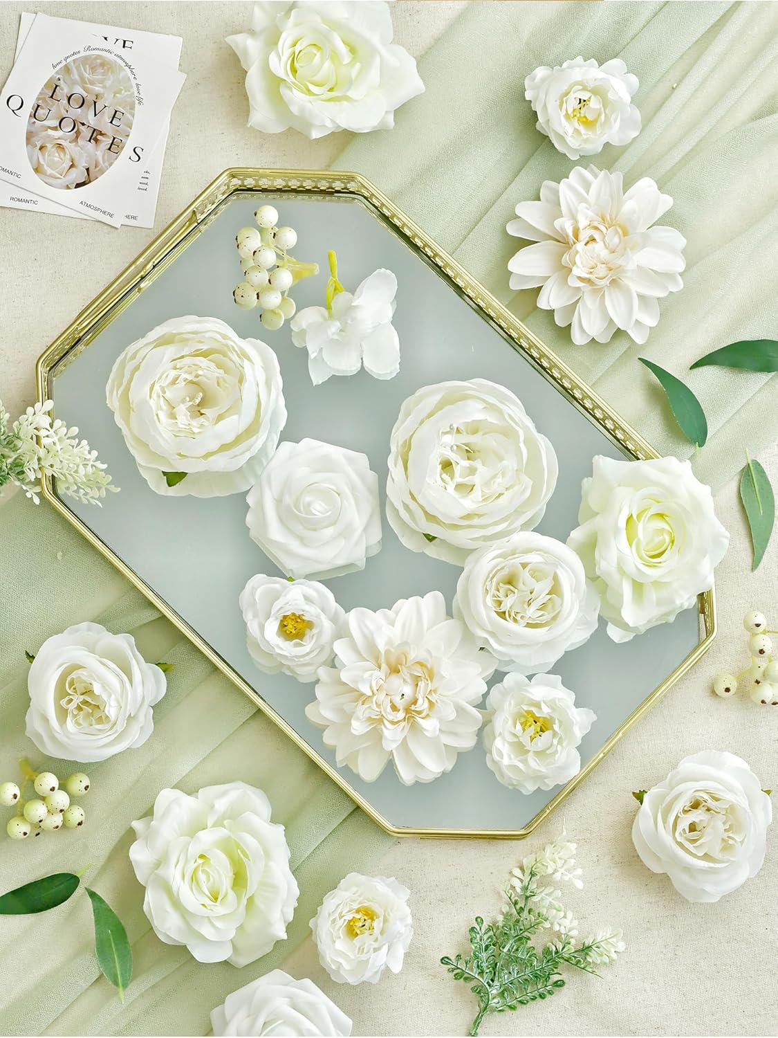 Artificial Flowers DIY Box Set Fake Roses Bouquet