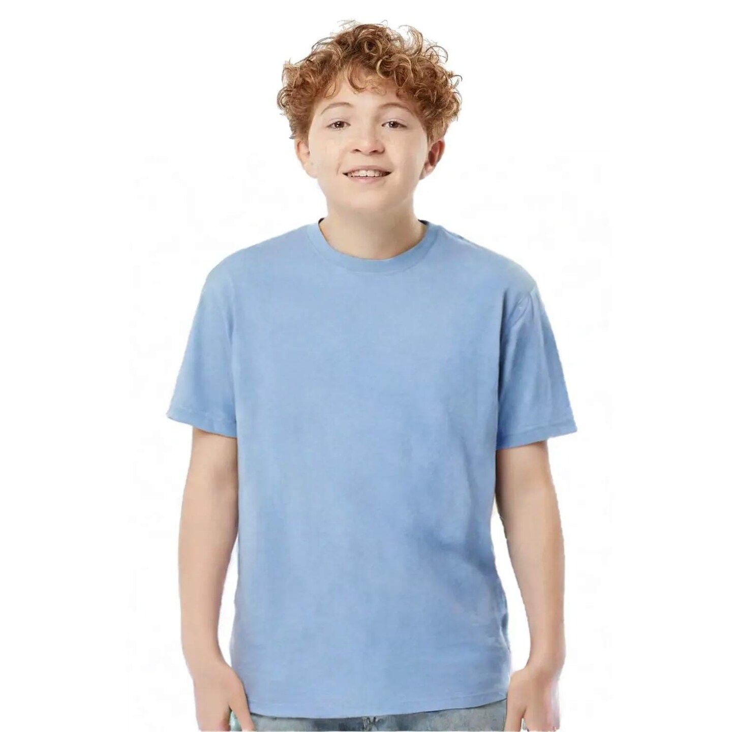 Ecosmart Crewneck Short Sleeve Youth T-Shirt for School, Casual & Daily Wear