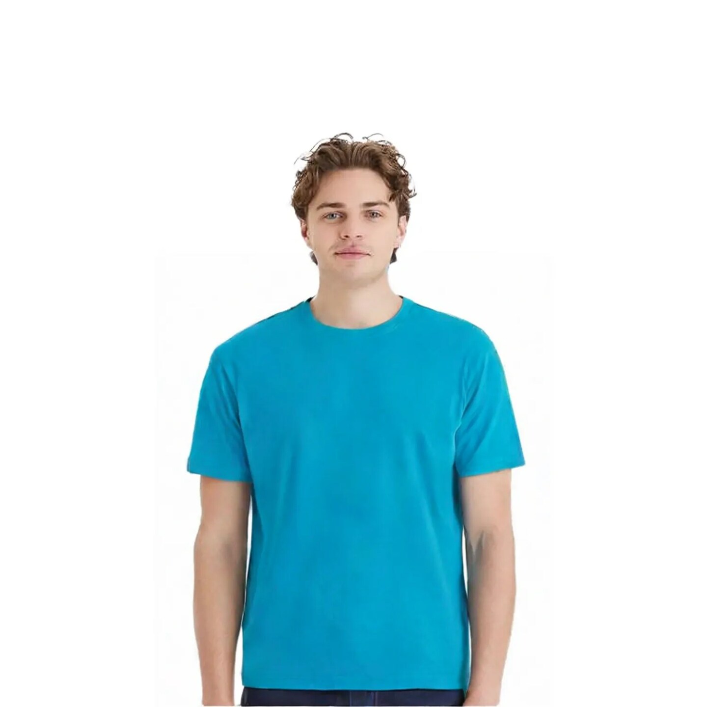 Hanes Unisex EcoSmart Cotton Polyester Blend Classic Fit Sustainable crewneck T Shirt For Workwear Use