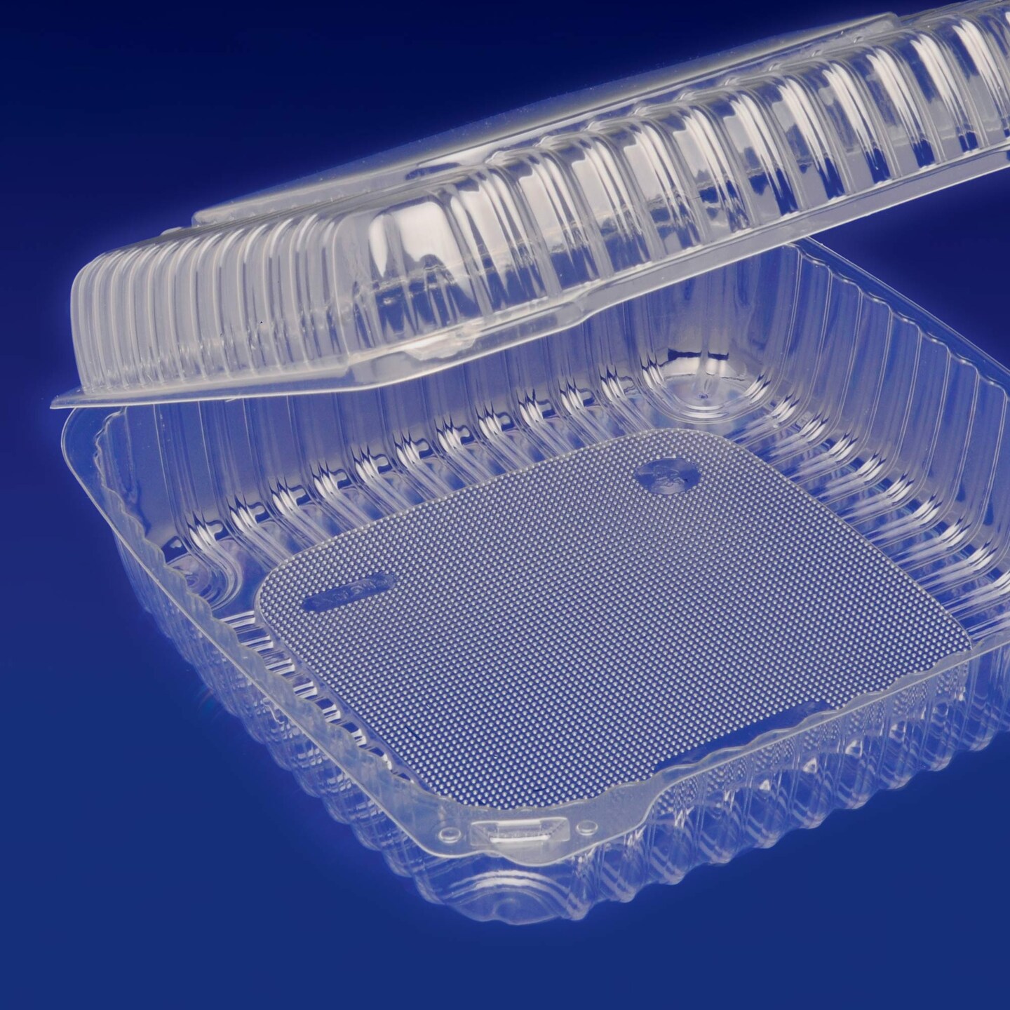 100 Count Clear Food Containers with Hinges 10x4 Inch Storage