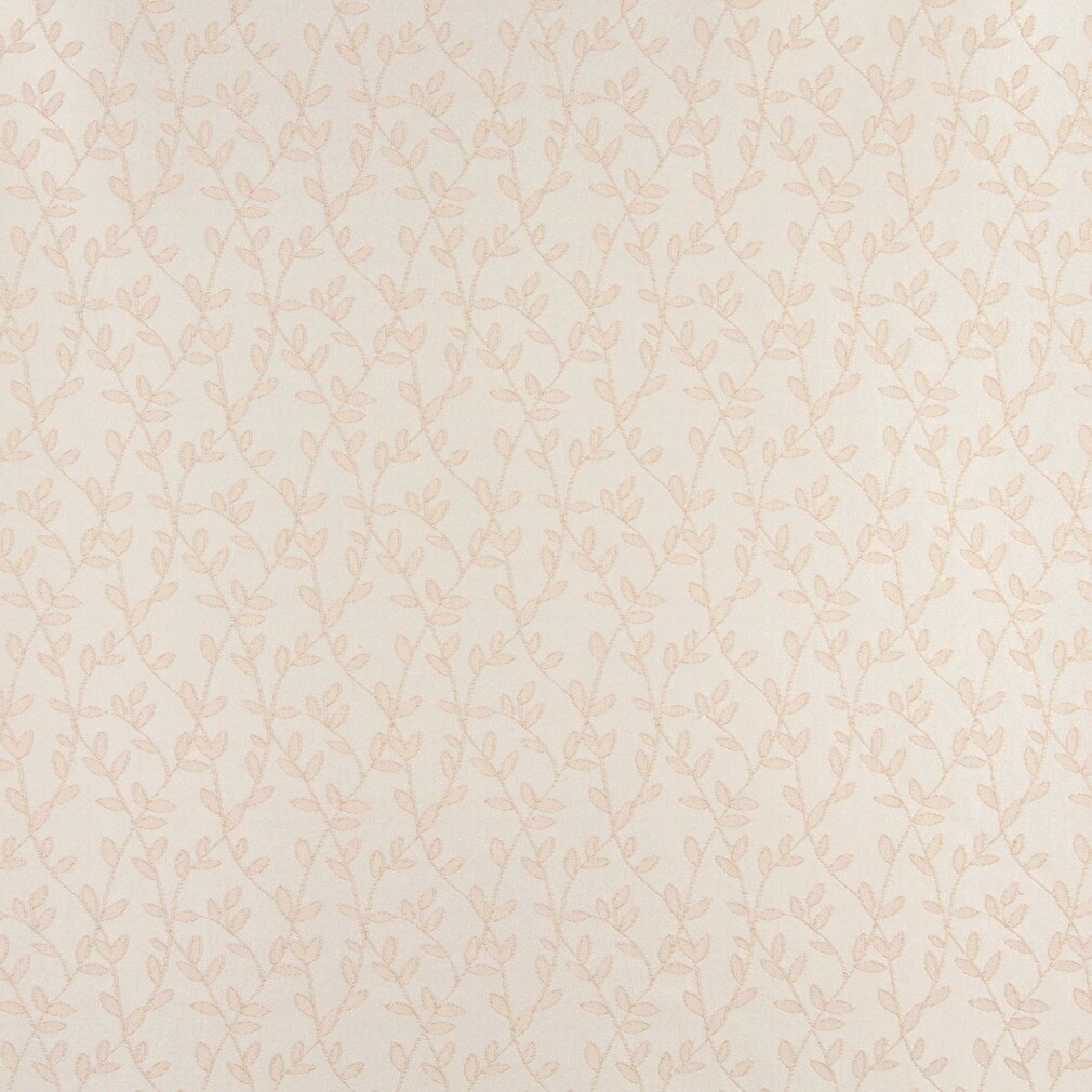 Ecru Vine - Beige & Taupe Leaves Upholstery Fabric 54 Inches"