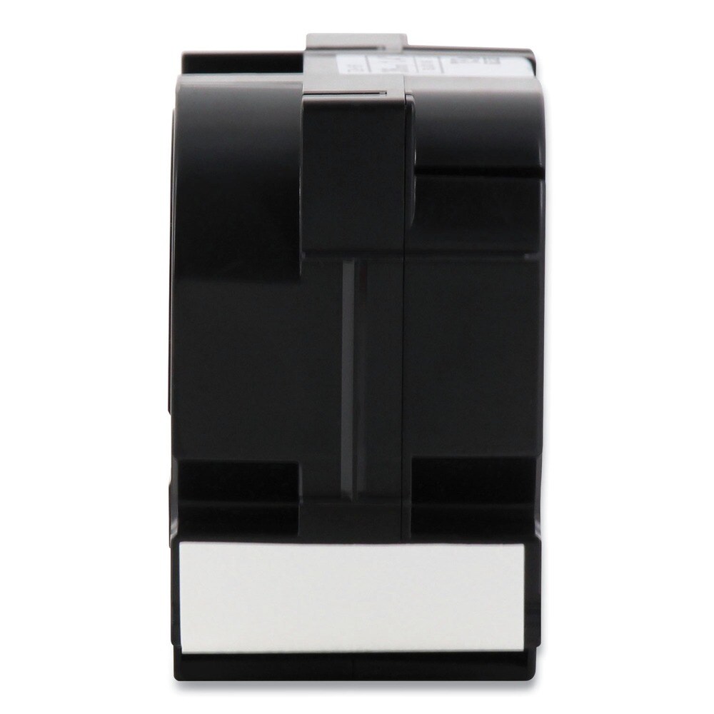 Brother P-Touch 1.4 in. x 26.2 ft. TZe Standard Adhesive Laminated Labeling Tape - White on Matte Clear