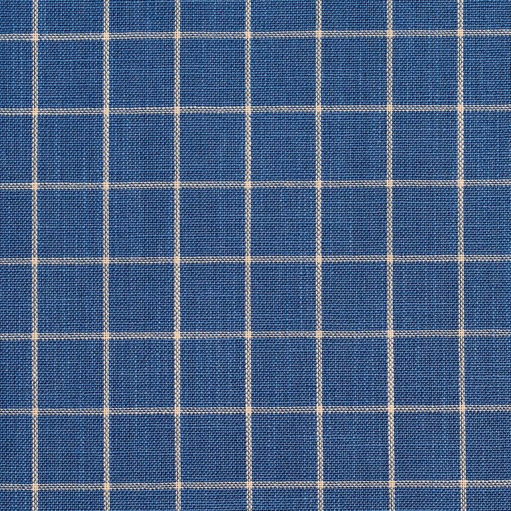 Wedgewood Checkerboard - Blue Plaid,Small Scale Upholstery Fabric 54 Inches"