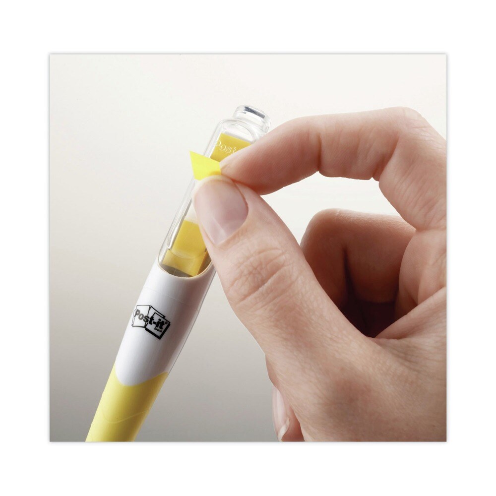 Post-it FlagPlus Chisel Tip Highlighter - Assorted Ink/Flag/Barrel Colors (3/Pack)