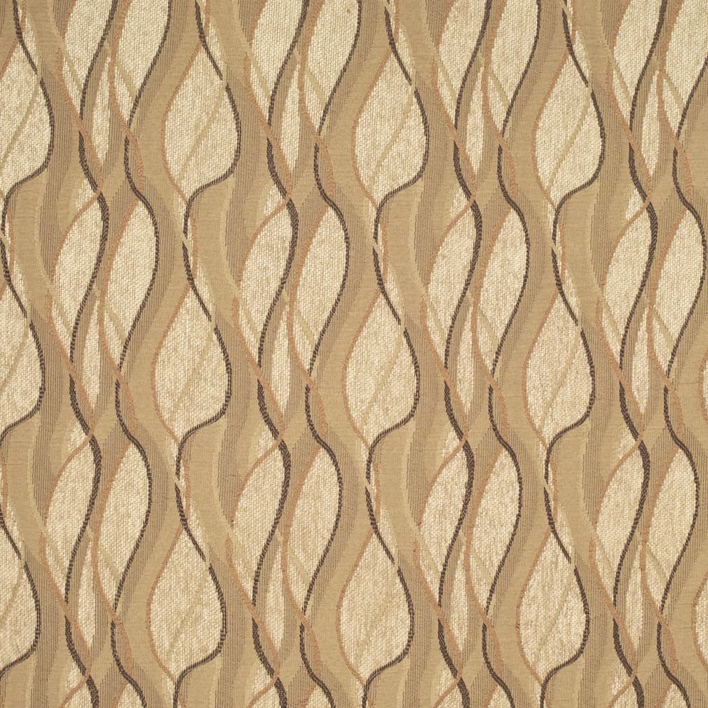 Sepia - Brown Abstract  Geometric Upholstery Fabric 54 Inches&#x22;