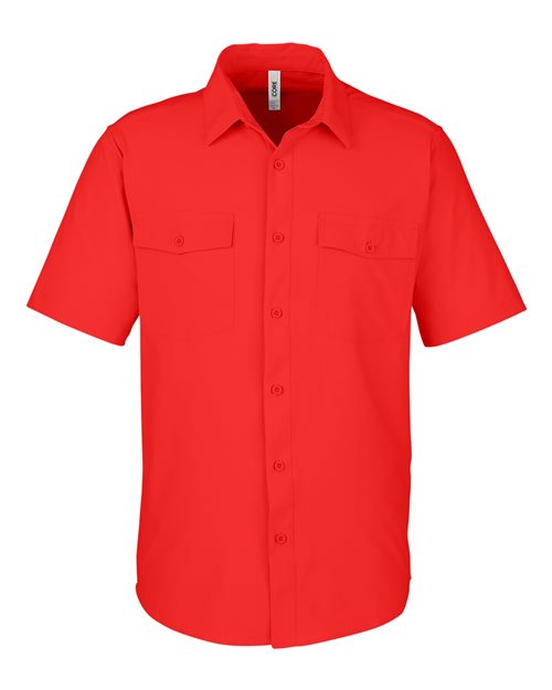CORE365 Men’s Ultra UVP Short Sleeve Shirt Marina Style with Mesh Lining