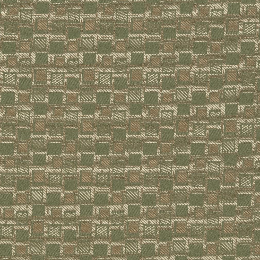 Squares/Sage - Green Abstract & Geometric,Small Scale Upholstery Fabric 54 Inches"