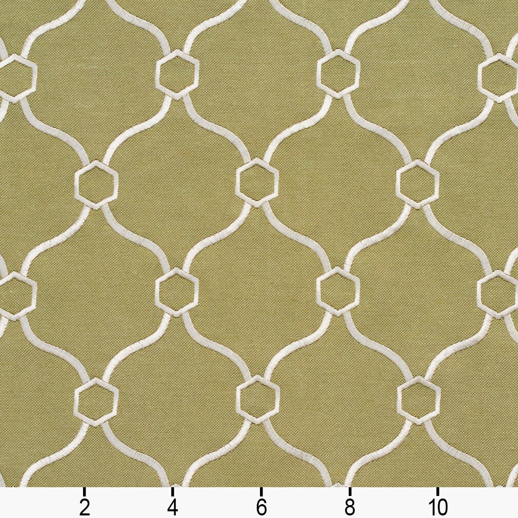 Upholstery Fabric - Green Abstract & Geometric Upholstery Fabric 54 Inches"