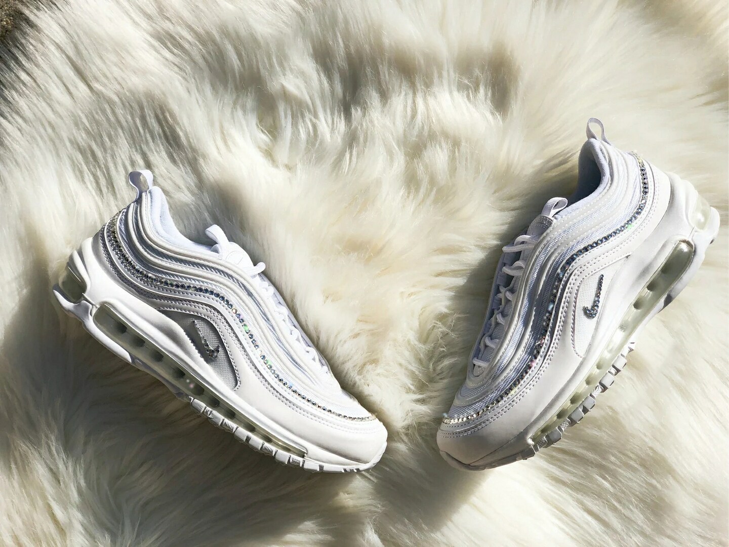 Nike air max 97 trainers white reflect silver wolf grey best sale