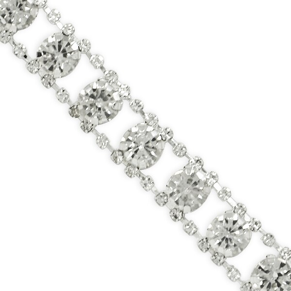 5 Yards of Irina 1/2&#x22; Rhinestone Chain Trim | 5 yard cut