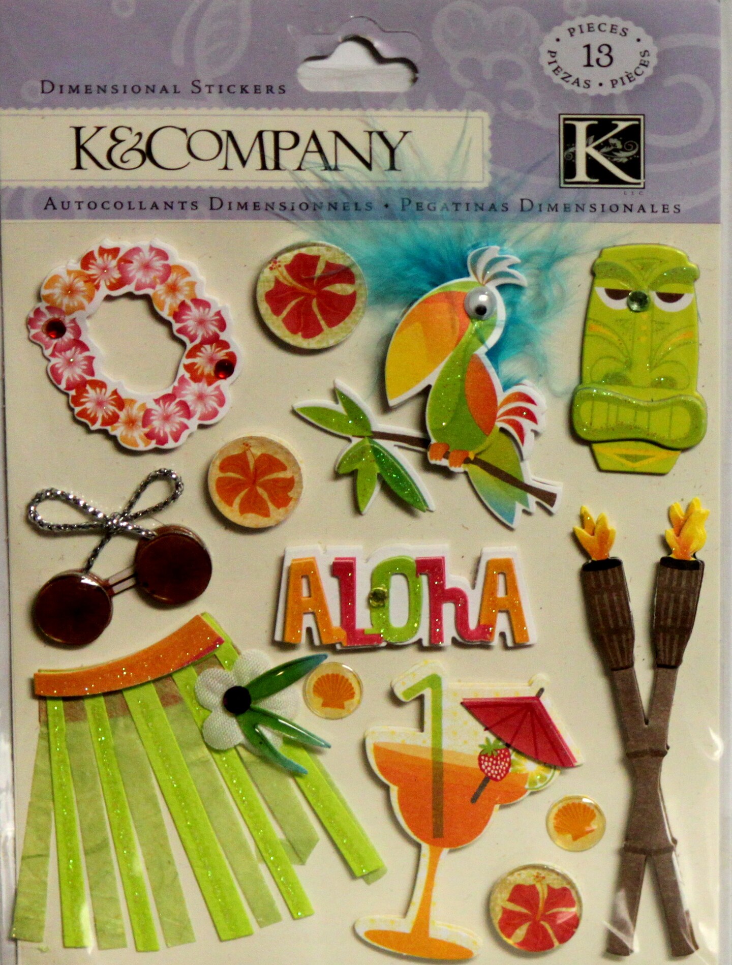 K &#x26; Company Paradise Dimensional Stickers