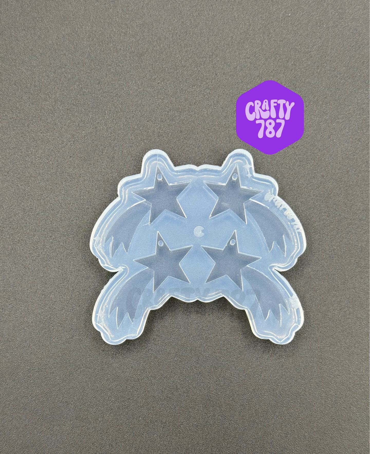 Shooting Star Dangle Earring Silicone Mold(d14)