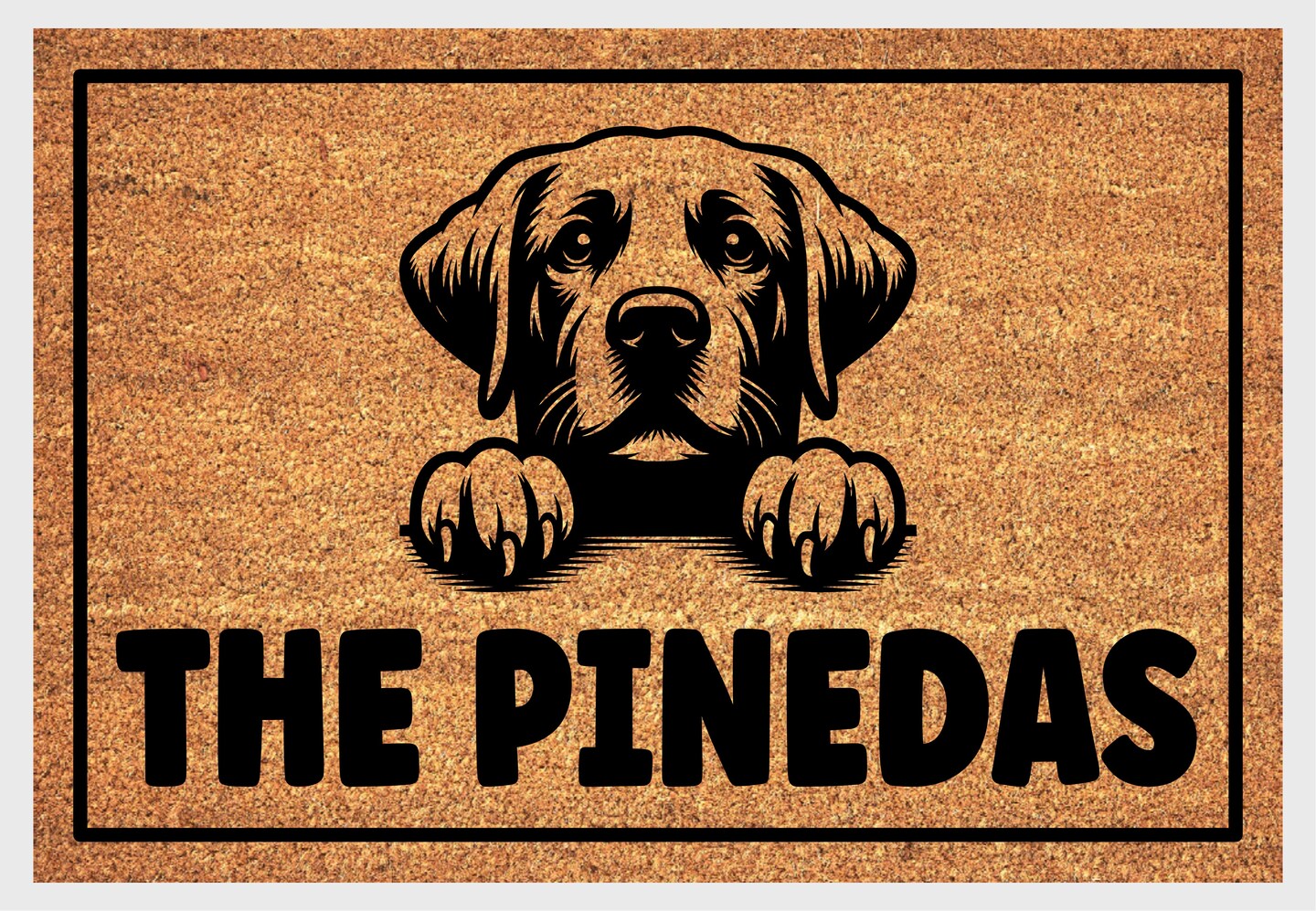 Labrador Retriever Doormat Personalized Labrador Welcome Mat  Sizes MakerPlace by Michaels