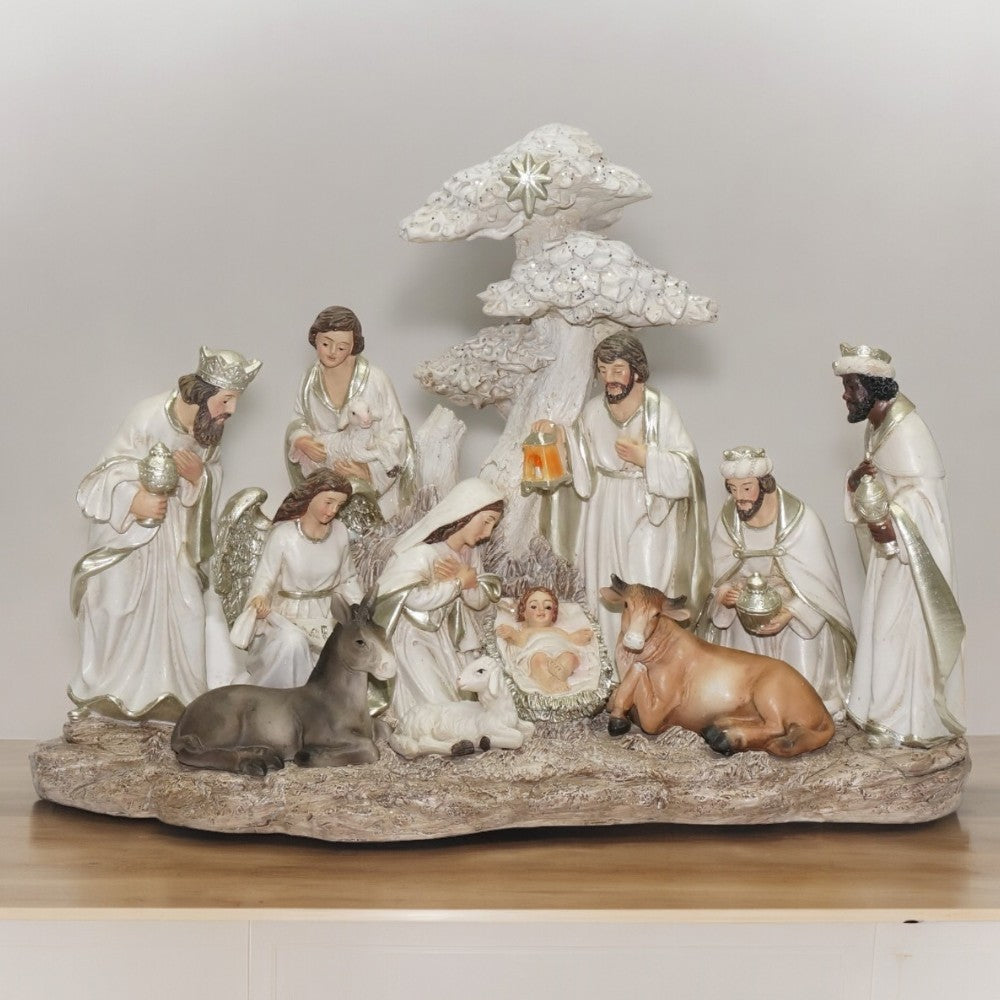 7&#x22; Nativity Scene - Under the Star - Elegant Christmas Decor