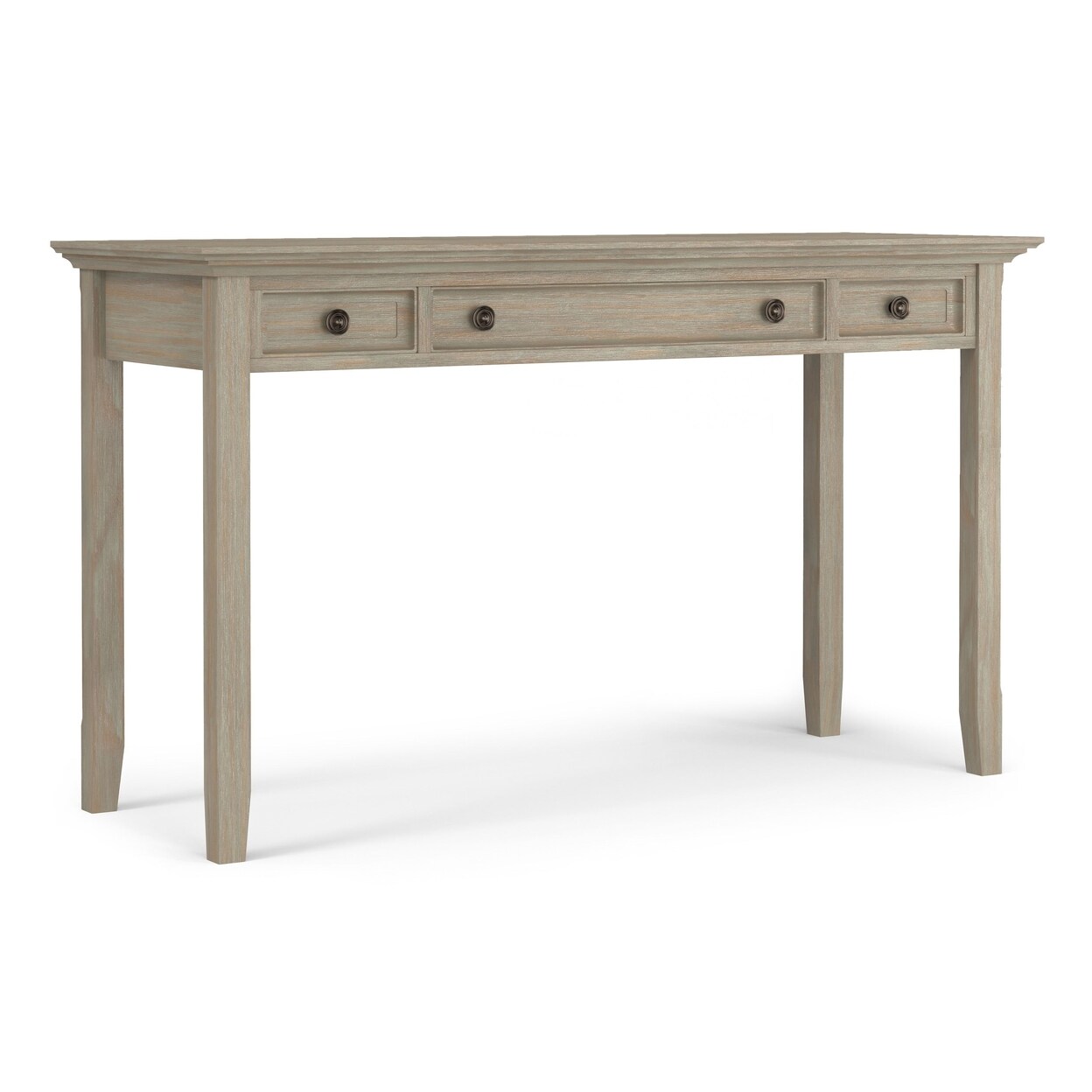 Simplihome Amherst Solid Wood Transitional 54&#x22; Home Office Desk, Writing Table