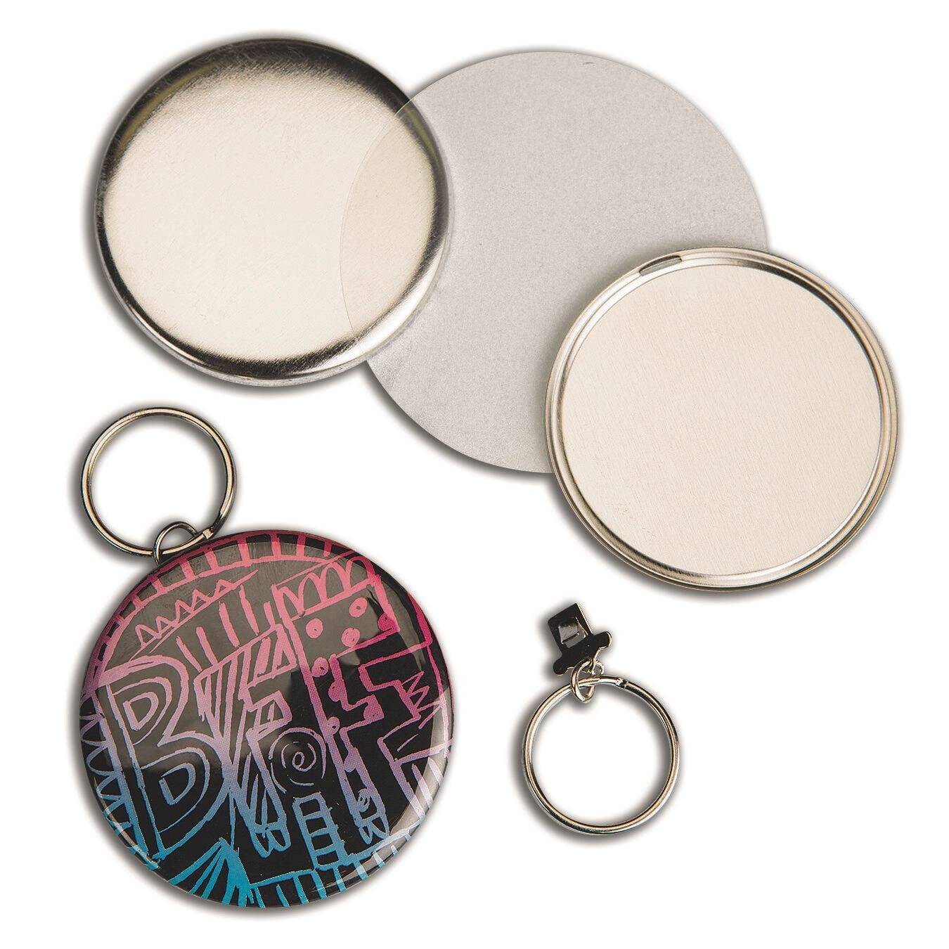 Keychain Parts for Button Maker (AC598) (Pack of 100)