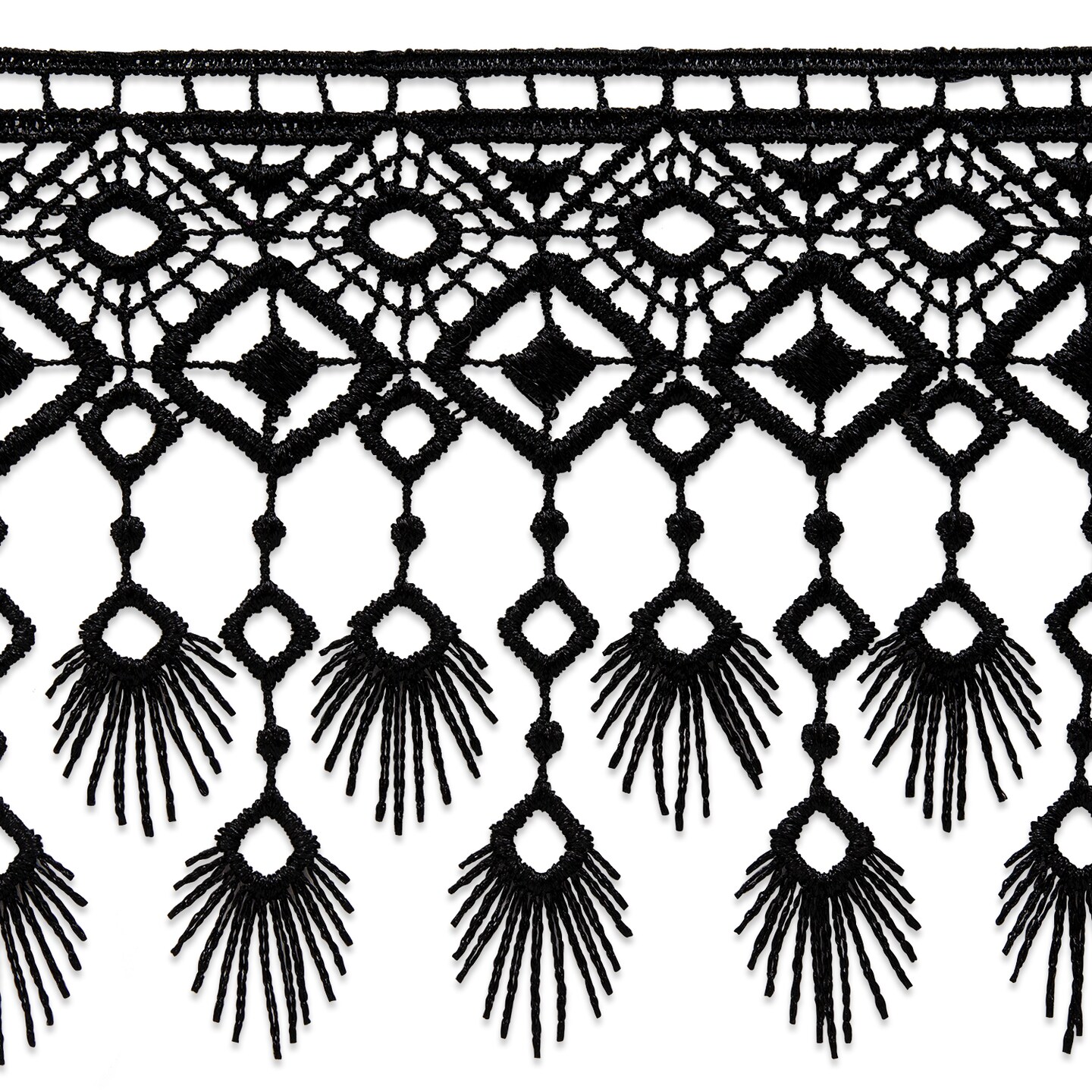 5 yards of Anemone Peacock Dangle Venice Trim | 5 yard cut