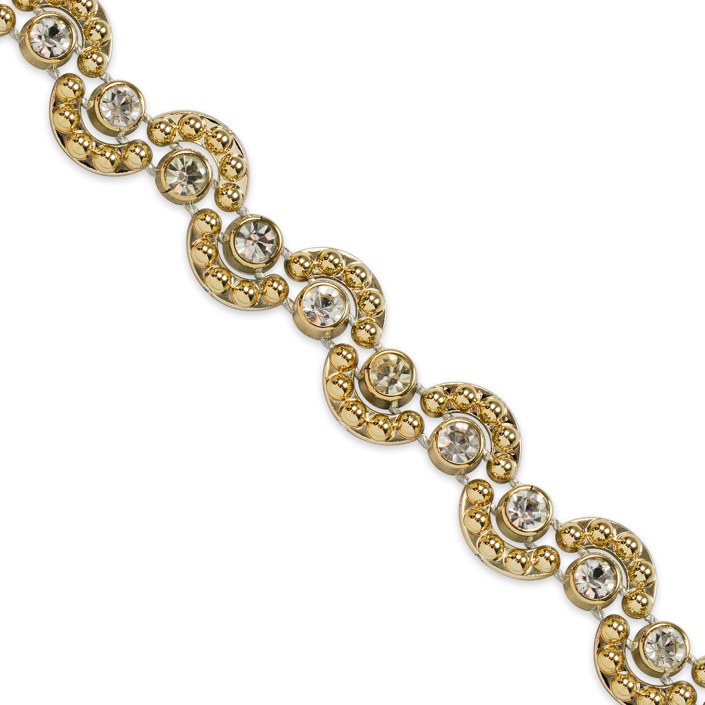 5 yards of Vee 1/2&#x22; Curve Rhinestone Trim | 5 yard cut