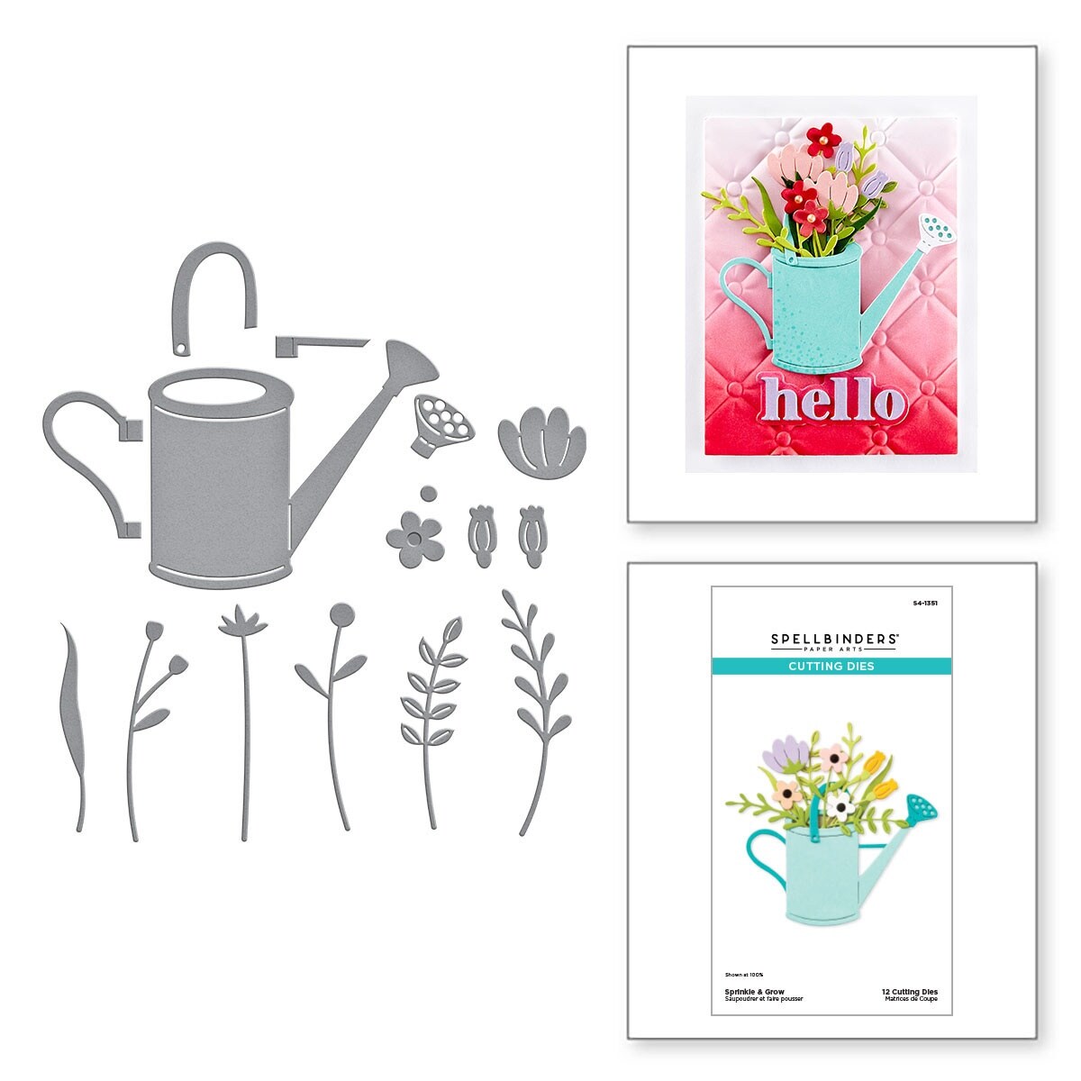 Spellbinders Etched Die From The Out And About Collection-Sprinkle & Grow