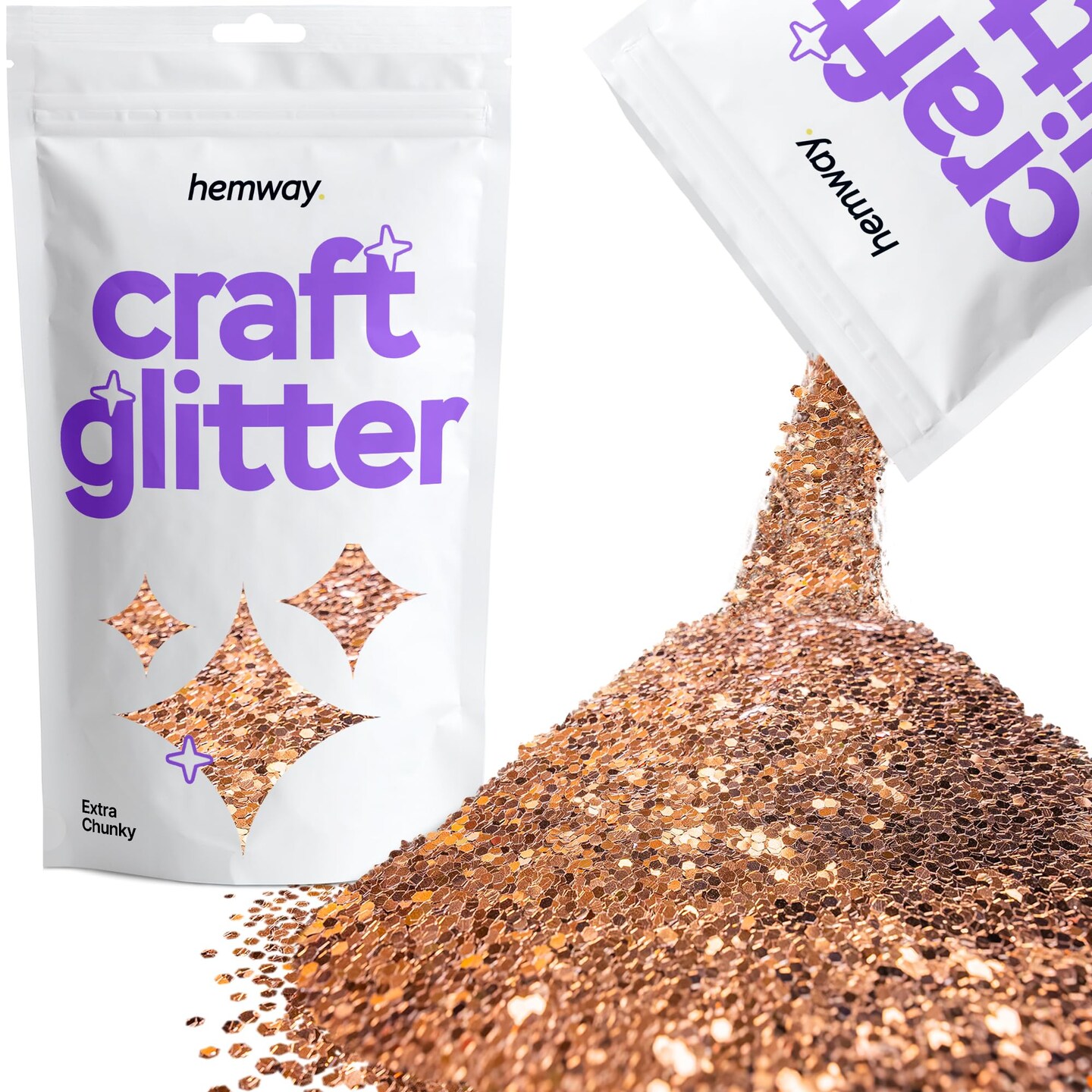 Hemway Craft Glitter 100g / 3.5oz Glitter Flakes for Arts Crafts