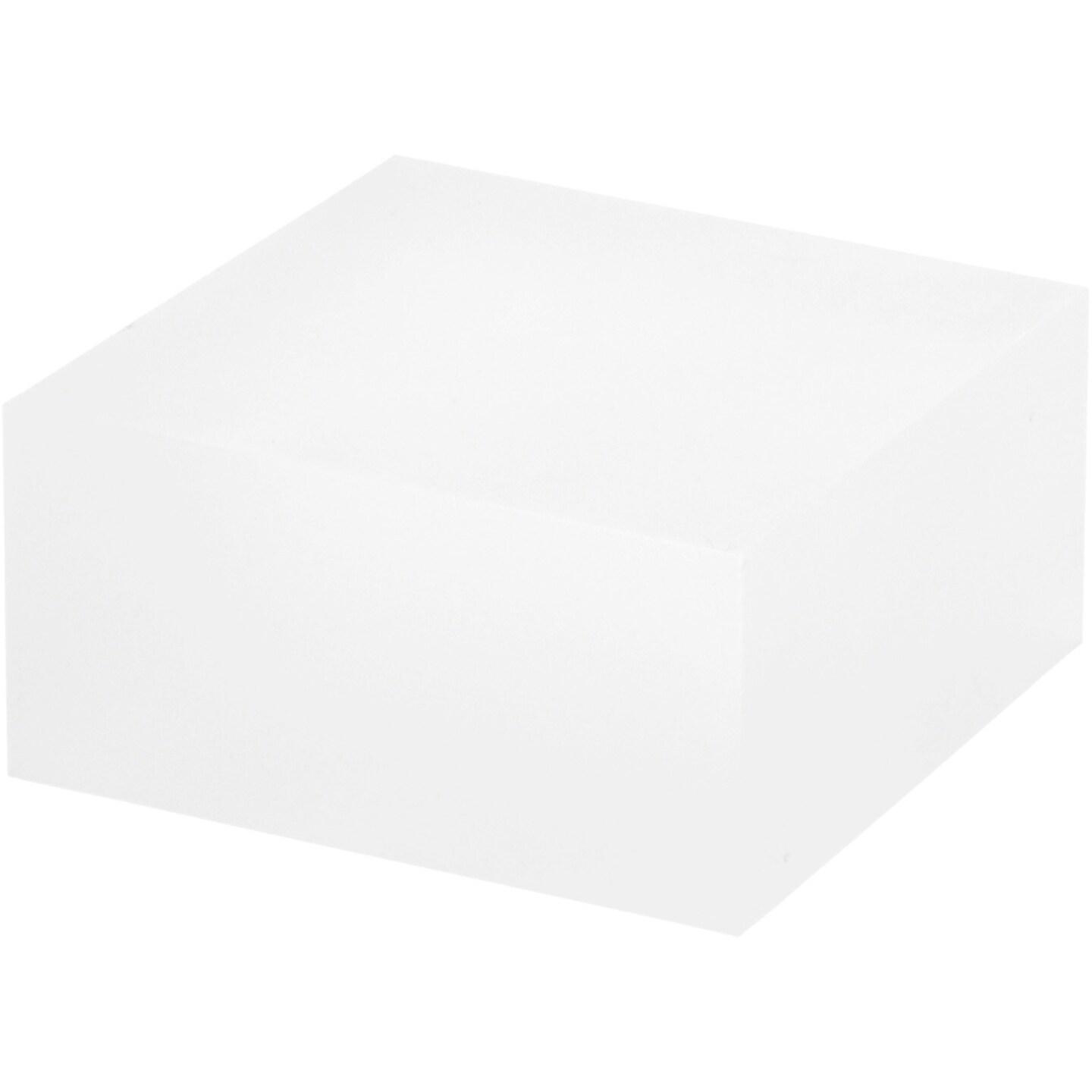 Plymor Frosted Acrylic Square Display Block, 1.5&#x22; H x 3&#x22; W x 3&#x22; D