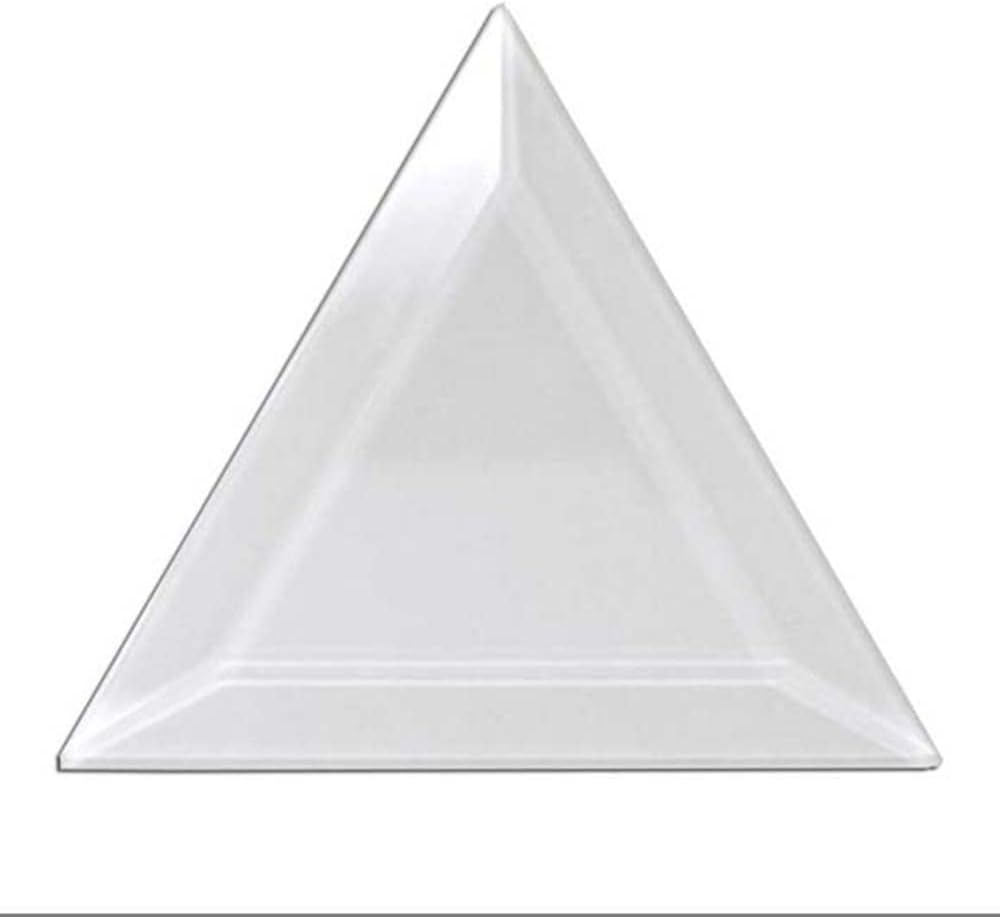 3&#x22; x 3&#x22; x 3&#x22; Triangle Clear Glass Bevel - 4.7MM Thick - 10 Pack