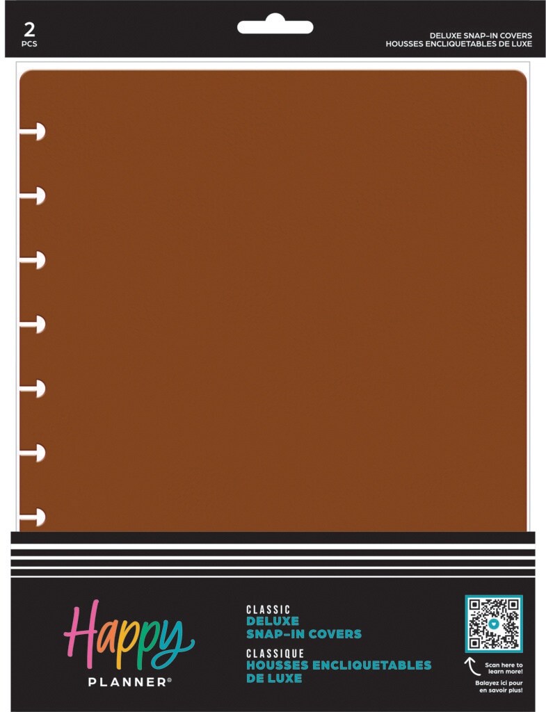 Happy Planner Classic Deluxe Snap-In Cover-Camel