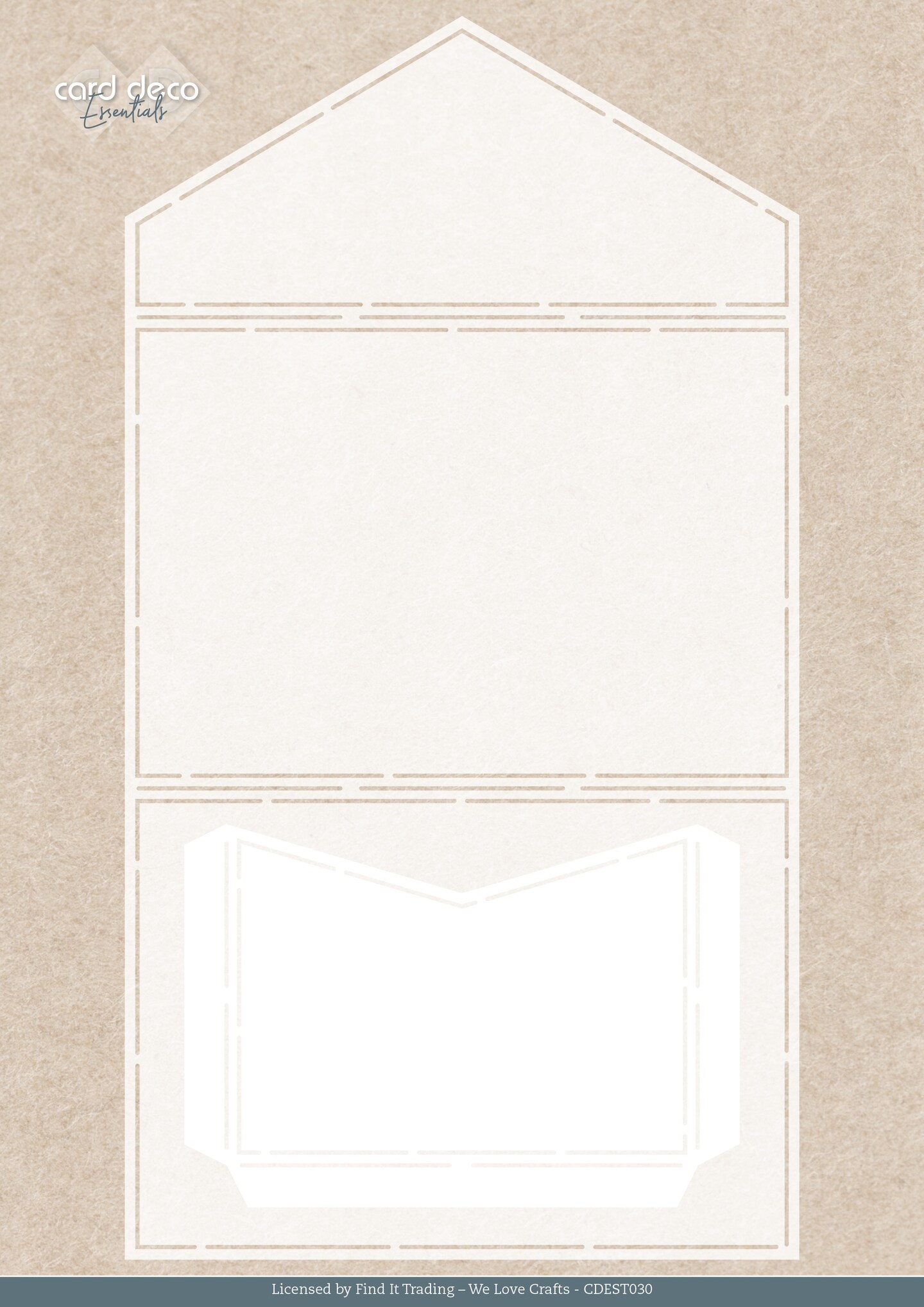 Find It Trading Card Deco Essentials Stencil-Envelope A4, Lemon Breeze