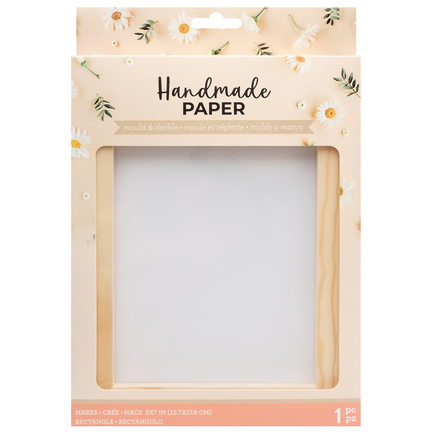 American Crafts Handmade Paper Mold And Deckle Kit-Small Rectangle