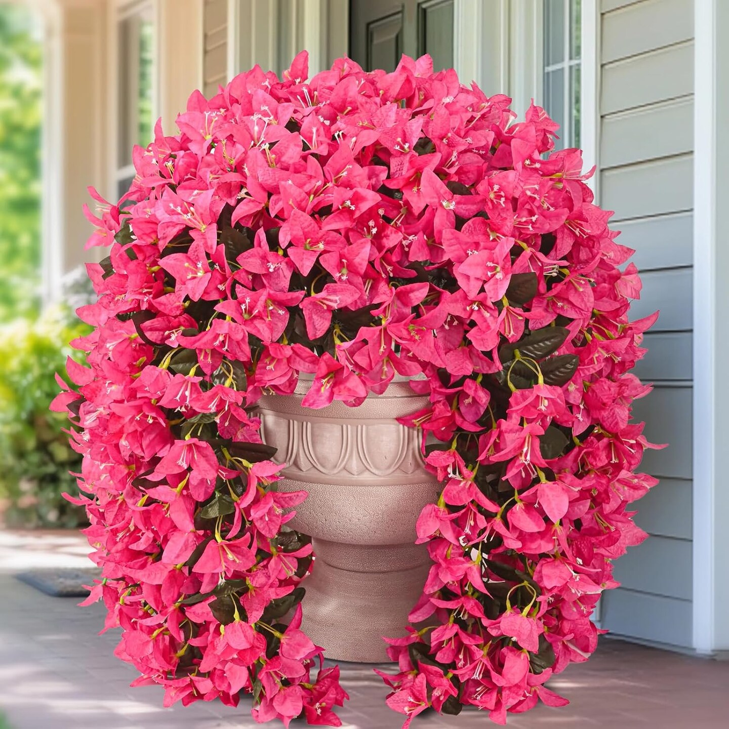 2Pcs UV Resistant Artificial Flowers for Outdoors