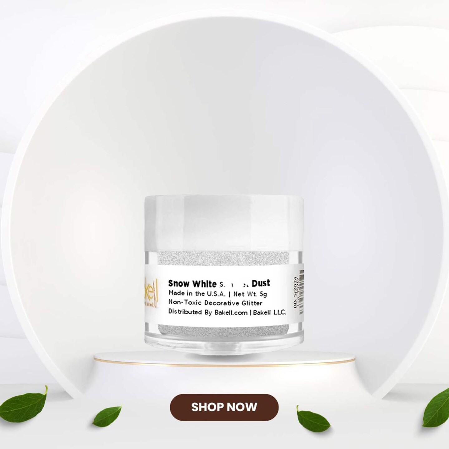 Super White Snow White Disco Dust 5 Grams Extra Fine Non Toxic Cake Glitter