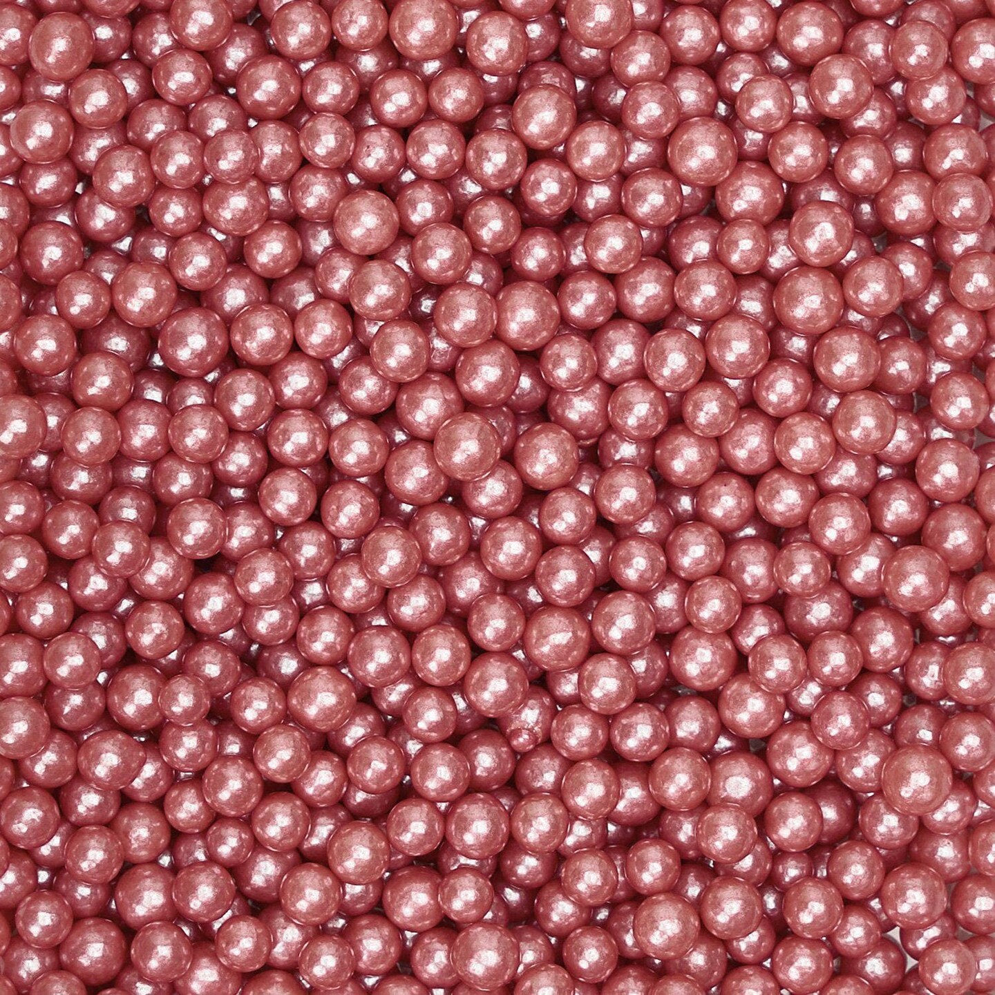 Krazy Sprinkles - Rose Gold Pearl 4mm Beads (1/2 Cup, 1x Jar) for Cakes, Ice Cream & Cookies
